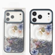 Floral Glitter MagSafe Black - iPhone 17