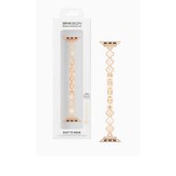 Elegant Bracelet marble flower watch band 38/40/41MM -Rose Gold