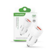 KAKU 60W Dual Port USB/Type C Car Charger White - KSC-1972
