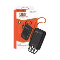 Kaku 4IN1 USB/Lightning/Type C/Micro 10000 mAh Power Bank (KSC-1095) - Black