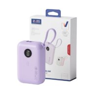 ZUZG Digital Display Type C PD20W Power Bank 10,000mAh purple – J40x