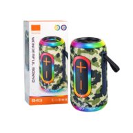 Wireless Speaker Medium Colourful Ambient Light - Camouflage - (B43)