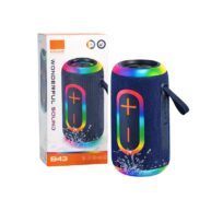Wireless Speaker Medium Colourful Ambient Light - Navy - (B43)