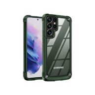 Clear Bumper Armour Green - Galaxy A17/A26