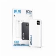 ONEMUST 2in1 Digital Display 10,000 mAh Power bank With Type-C/Lightning Cable White - (OM-P03)