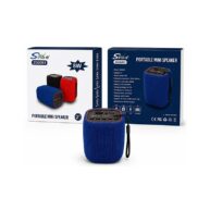 Sing-e 8W Wireless Fabric Speaker with RGB Lights, FM Radio, TWS, TF Card & USB Support (Blue)