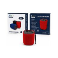 Sing-e 8W Wireless Fabric Speaker with RGB Lights, FM Radio, TWS, TF Card & USB Support (Red)