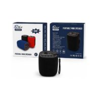 Sing-e 8W Wireless Fabric Speaker with RGB Lights, FM Radio, TWS, TF Card & USB Support (Black)